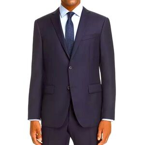 John Varvatos navy wool slim fit suit